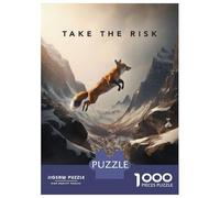 Rompecabezas para Adolescentes De 1000 Piezas Take The Risk Motivation Rompecabezas para Adultos Juguete Decoración De Pared Carrera De Velocidad Manual Desafío Educativo 52x38cm/1000pcs