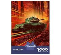 Rompecabezas para Adolescentes De 1000 Piezas Tank Advance T-34-85 Rompecabezas Juegos Relajantes Pero Divertidos Y Humorísticos Cumpleaños 52x38cm/1000pcs