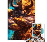 Rompecabezas para Adolescentes de 1000 Piezas Tauro Santo Dorado Rompecabezas para Adultos Juguete de decoración de Pared Divertido y humorístico Actividades para Hacer en casa (Tamaño 50x75cm)