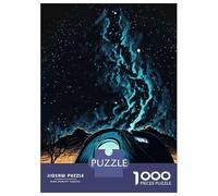 Rompecabezas para Adolescentes De 1000 Piezas Tent Camping Night Time Rompecabezas para Adultos Juego Familiar Pero Divertido Y Humorístico Actividades Divertidas En Casa 38x26cm/1000pcs