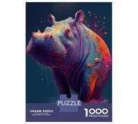 Rompecabezas para Adolescentes De 1000 Piezas The Cozy Hippo Rompecabezas para Adultos Juguetes De Bricolaje Análisis Y Lógica Regalo De Cumpleaños, Regalos, 52x38cm/1000pcs