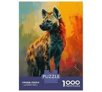 Rompecabezas para Adolescentes De 1000 Piezas The Crazy Hyena Rompecabezas para Adultos Juego De Ingenio Decoración De Pared Regalos para Reducir El Estrés 52x38cm/1000pcs