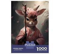 Rompecabezas para Adolescentes De 1000 Piezas The Deers Tale A Samourai Rompecabezas para Adultos Juegos Relajantes Regalo De Cumpleaños Diversión En Casa Actividades, 52x38cm/1000pcs