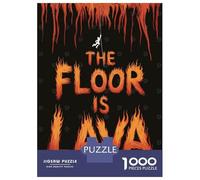 Rompecabezas para Adolescentes De 1000 Piezas The Floor Is Lava Illustration Rompecabezas para Adultos Juguetes De Bricolaje Una Obra De Arte Diversión En Casa Actividades, 38x26cm/1000pcs