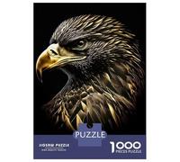 Rompecabezas para Adolescentes De 1000 Piezas The Gold Black Eagle Rompecabezas para Adultos Juego De Ingenio Decoración De Pared Difícil Y Desafiante 38x26cm/1000pcs