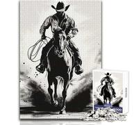 Rompecabezas para Adolescentes de 1000 Piezas, The Lone Rider, Relajarse, pasatiempo, Profesional, Corte Limpio, Juguete de Juego, tamaño 38x26cm