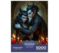 Rompecabezas para Adolescentes De 1000 Piezas The Lovers - Fantasy Couple Tarot Rompecabezas para Adultos Juguetes Antiestrés Arte De Pared Regalos De Cumpleaños Y Únicos 38x26cm/1000pcs