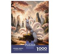 Rompecabezas para Adolescentes De 1000 Piezas The Nine Tailed Kitsune Rompecabezas para Adultos Juegos Familiares Pero Divertidos Y Humorísticos Desafío Educativo 70x50cm/1000pcs