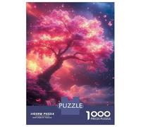 Rompecabezas para Adolescentes De 1000 Piezas The Pink Cherry Blossom Rompecabezas para Adultos Juguete Decoración De Pared Carrera De Velocidad Manual Desafío Educativo 52x38cm/1000pcs