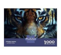 Rompecabezas para Adolescentes De 1000 Piezas Tiger Face Close-Up Rompecabezas para Adultos Juegos Relajantes Regalos para Mujeres Ayuda A Ejercitar El Cerebro 52x38cm/1000pcs
