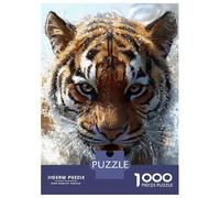 Rompecabezas para Adolescentes De 1000 Piezas Tiger in Water Close-Up Rompecabezas Juegos Relajantes Pero Divertidos Y Humorísticos Cumpleaños 70x50cm/1000pcs