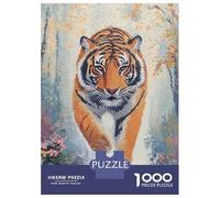Rompecabezas para Adolescentes De 1000 Piezas Tiger Walking Through Snow Rompecabezas para Adultos Juegos Relajantes Regalos para Mujeres Ayuda A Ejercitar El Cerebro 38x26cm/1000pcs