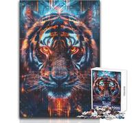Rompecabezas para Adolescentes de 1000 Piezas, Tigre Ritual Antiguo, Juegos educativos, Corte de precisión, Regalos de Amigo Secreto, tamaño 38x52cm