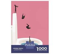 Rompecabezas para Adolescentes De 1000 Piezas Toilet Diving Sequence Rompecabezas para Adolescentes Juego Práctico Desafío Difícil Desafiante De Completar 70x50cm/1000pcs