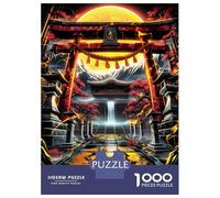 Rompecabezas para Adolescentes De 1000 Piezas Torii Gate Waterfall Rompecabezas para Adultos Juego De Ingenio Juego Antiestrés Juego Desafiante Regalos 70x50cm/1000pcs