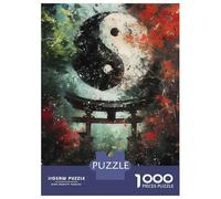 Rompecabezas para Adolescentes De 1000 Piezas Torii Gate Yin and Yang Rompecabezas para Adultos Juego De Ingenio Juego Antiestrés Juego Desafiante Regalos 70x50cm/1000pcs
