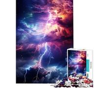 Rompecabezas para Adolescentes de 1000 Piezas Tormenta Arcoíris Juguetes adictivos para Cultivar la Paciencia Juego de ingenio Decoración Perfecta Regalo Divertido (Tamaño 38x52cm)