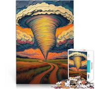 Rompecabezas para Adolescentes de 1000 Piezas Tornado en Tornado Alley 鈥0Naturaleza鈥檚 Furia Difícil y desafío Mejorar la Memoria 52x38cm