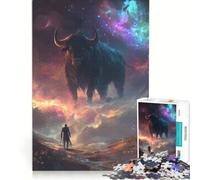 Rompecabezas para Adolescentes de 1000 Piezas Toro Gigante y Viajero, Juguetes antiestrés, desafío exigente, Que fomenta el Amor Entre Parejas 38x52cm