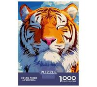 Rompecabezas para Adolescentes De 1000 Piezas Tranquil Tiger Portrait Rompecabezas para Adultos Juegos Relajantes Análisis Y Lógica Difícil Y Desafiante 70x50cm/1000pcs