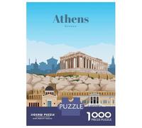 Rompecabezas para Adolescentes De 1000 Piezas Travel to Athens Rompecabezas para Adultos Juego Práctico Decoración Perfecta Regalos Y Cumpleaños Únicos 70x50cm/1000pcs