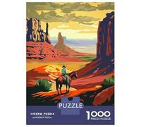 Rompecabezas para Adolescentes De 1000 Piezas Travel to Monument Valley Rompecabezas para Adolescentes Juego Familiar Desafío Difícil Cumpleaños Y Navidad 38x26cm/1000pcs
