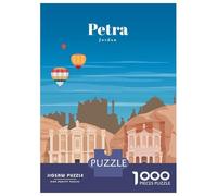Rompecabezas para Adolescentes De 1000 Piezas Travel to Petra Rompecabezas para Adultos Juguetes DIY Pero Divertidos Y Humorísticos Regalos De Cumpleaños Y Únicos 70x50cm/1000pcs