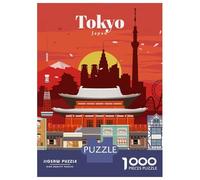 Rompecabezas para Adolescentes De 1000 Piezas Travel to Tokyo Rompecabezas Juguetes DIY Alivia El Estrés Interacción Entre Padres E Hijos 52x38cm/1000pcs