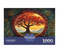 Rompecabezas para Adolescentes De 1000 Piezas Tree of Life Doorway Rompecabezas para Adultos Juguete Decoración De Pared Carrera De Velocidad Manual Desafío Educativo 70x50cm/1000pcs