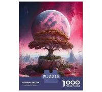 Rompecabezas para Adolescentes De 1000 Piezas Tree on The Pink Planet Rompecabezas para Adultos Juguetes Antiestrés Decoración De Pared Actividades Divertidas En Casa 52x38cm/1000pcs