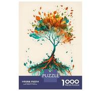 Rompecabezas para Adolescentes De 1000 Piezas Tree Watercolors 2 Rompecabezas para Adultos Juguetes De Bricolaje Análisis Y Lógica Regalo De Cumpleaños, Regalos, 52x38cm/1000pcs