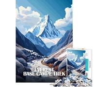 Rompecabezas para Adolescentes de 1000 Piezas Trekking al Campamento Base del Everest en Nepal Juego Educativo Juguete Juego Intelectual Gran Regalo para los Amantes de los Juegos Una Obra de Arte