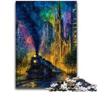 Rompecabezas para Adolescentes de 1000 Piezas, Tren Misterioso, Juegos educativos, decoración del hogar, Juego Educativo para cumpleaños y Navidad, 26x38cm