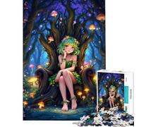 Rompecabezas para Adolescentes de 1000 Piezas Trono de NINFA del Bosque Rompecabezas para Adultos Juegos Familiares desafío difícil Regalo de cumpleaños (tamaño 38x52cm)