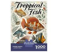 Rompecabezas para Adolescentes De 1000 Piezas Tropical Fish Poster Rompecabezas para Adultos Juego Familiar Difícil Difícil Cumpleaños Y Navidad 52x38cm/1000pcs