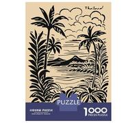 Rompecabezas para Adolescentes De 1000 Piezas Tropical Island Landscape with Palm Trees Rompecabezas para Adultos Juego Práctico Mejora La Memoria Gran Regalo para Jugar 70x50cm/1000pcs