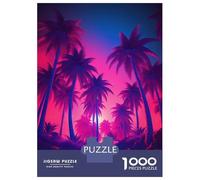 Rompecabezas para Adolescentes De 1000 Piezas Tropical Retro Dreamscape Rompecabezas para Adultos Juego Práctico Una Obra De Arte Cumpleaños 38x26cm/1000pcs