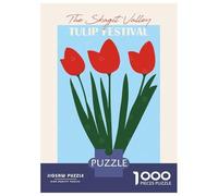Rompecabezas para Adolescentes De 1000 Piezas Tulip Festival Washington Rompecabezas para Adultos Juguete Decoración De Pared Mejora La Memoria Regalos De Cumpleaños Y Únicos 52x38cm/1000pcs