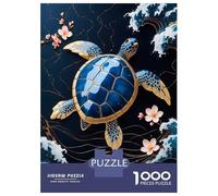 Rompecabezas para Adolescentes De 1000 Piezas Turtle Gold Kintsugi Art Rompecabezas para Adultos Juguetes Antiestrés Arte De Pared Regalos De Cumpleaños Y Únicos 70x50cm/1000pcs