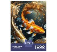 Rompecabezas para Adolescentes De 1000 Piezas Two Fish in Harmony Rompecabezas Juegos Relajantes Pero Divertidos Y Humorísticos Cumpleaños 70x50cm/1000pcs