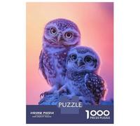Rompecabezas para Adolescentes De 1000 Piezas Two Owls on A Branch Rompecabezas para Adultos Juguetes Antiestrés Regalo De Cumpleaños para Cumpleaños, Navidad 70x50cm/1000pcs