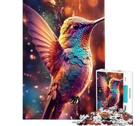 Rompecabezas para Adolescentes de 1000 Piezas Un colibrí Chupa Miel Juguetes educativos Juegos de ingenio decoración de Pared Regalos de Amigo Invisible (tamaño 38x52cm)