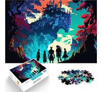 Rompecabezas para Adolescentes de 1000 Piezas Un Grupo de héroes de fantasía. Juego Intelectual Regalos para Amigos y Familiares 52x38cm