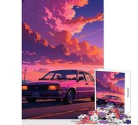 Rompecabezas para Adolescentes de 1000 Piezas: Un niño y el Coche de Sus sueños Juguete Educativo Ideas de Regalo para Juegos educativos Mejora el Amor Entre Parejas Tamaño 38x26cm