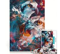 Rompecabezas para Adolescentes de 1000 Piezas: Un par de pájaros, Juego Interactivo, Ideal para divertirse en Familia, cumpleaños y Navidad 50x75cm