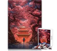 Rompecabezas para Adolescentes de 1000 Piezas Un Paseo Entre cerezos, Juguetes educativos, desafío difícil, Regalo de Amigo Secreto, tamaño 38x26cm