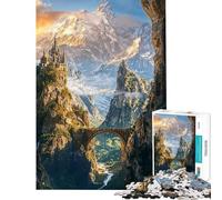 Rompecabezas para Adolescentes de 1000 Piezas Un Puente Entre Mundos Rompecabezas DIY Regalo de cumpleaños (tamaño 38x52cm)