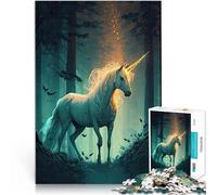 Rompecabezas para Adolescentes de 1000 Piezas Un Unicornio de Dibujos Animados Desafiante Difícil Mejorar el Amor Entre Parejas 52x38cm