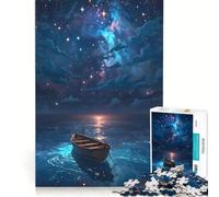 Rompecabezas para Adolescentes de 1000 Piezas: Un Viaje silencioso bajo la Noche Estrellada, Juguetes antiestrés, desafío exigente, Que fortalece el Amor Entre Parejas 38x52cm