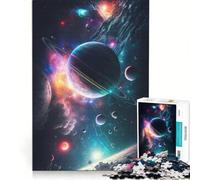 Rompecabezas para Adolescentes de 1000 Piezas: Una Danza de Planetas y Estrellas Juego Educativo Que Mejora la Memoria Regalo Ideal para un Juego desafiante 38x26cm